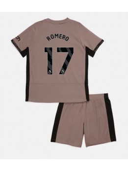 Tottenham Hotspur Cristian Romero #17 Replika Tredje Kläder Barn 2023-24 Kortärmad (+ byxor)